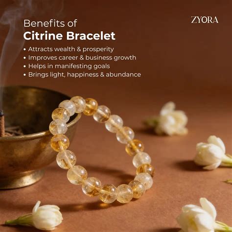 Natural Citrine Bracelet - ZyoraStore