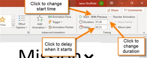 Image result for PowerPoint Animation Timing