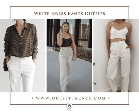 White Dress Pants Outfits - 20 Ideas To Wear White Dress Pants