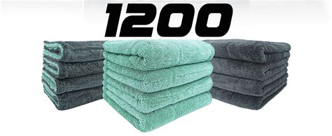 SOFTSPUN Microfiber Cloth for Car - 1200 GSM, 40x60cms, 1Pcs, Grey ...