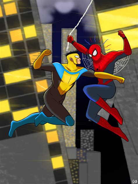Invincible Vs. Spiderman by IamDenversArt on DeviantArt