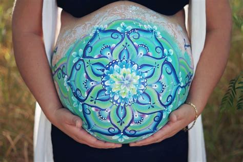 Baby belly painting photography. Artist: Angie the Fairy from Fairies ...