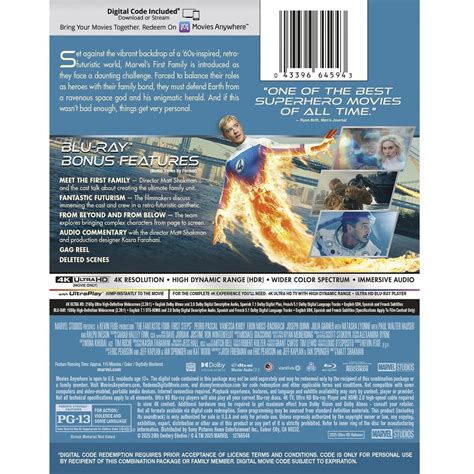 The Fantastic Four: First Steps (2025) (4K UHD + Blu-ray) – Bluraymania