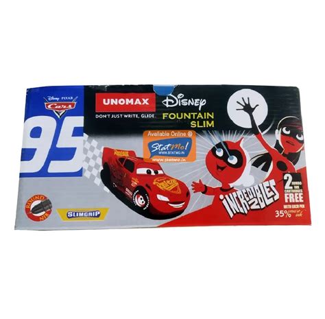 Unomax Disney Fountain Slim Pen with 2 Jumbo Cartridges free ...