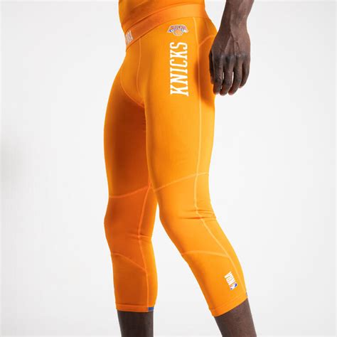 Men Basketball Tights New York Knicks Orange