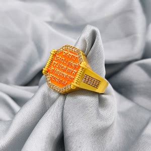 Gift Nest Chatrapati Shivaji Maharaj Gold Plated Rajmudra Finger Ring ...