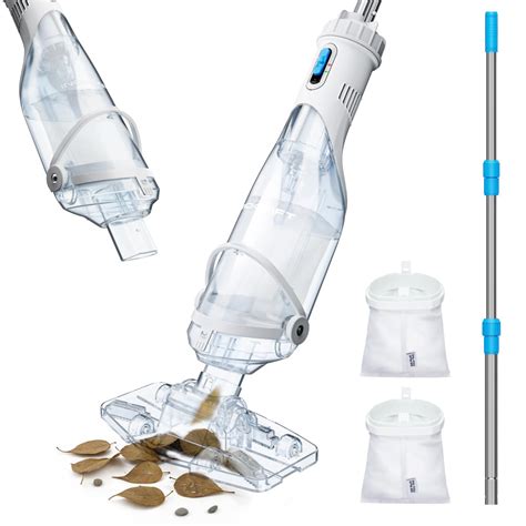 InoKraft Cordless Pool Vacuum Cleaner, Rechargeable, Handheld Pool Vacuum for Above Ground and ...