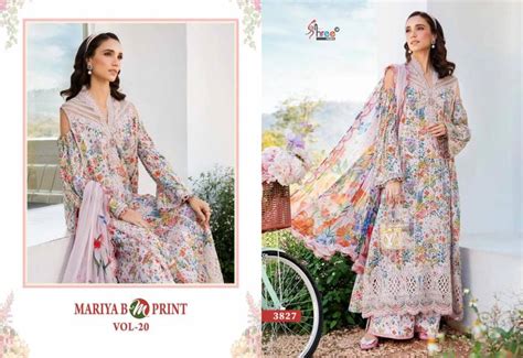 Shree Mariya B M Print Vol 20 Cotton Dupatta Salwar Kameez Collection