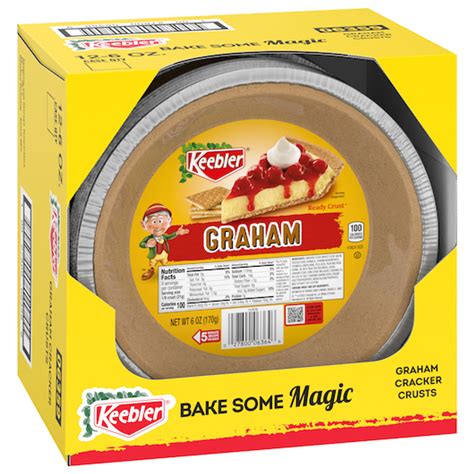 Keebler Ready Crust 9 inch Graham Cracker Pie Crust, 6 Ounce, 24 Per Case