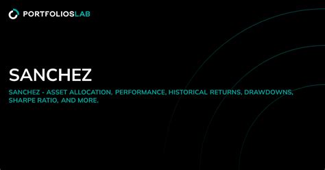 Sanchez | PortfoliosLab