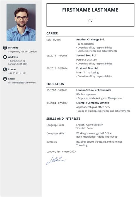 Latest CV templates & examples for your job application