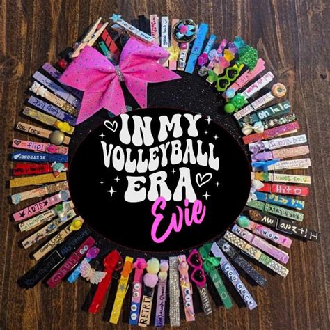 Volleyball Pin Holder Spirit Pin Holder Volleyball Gift Volleyball ...