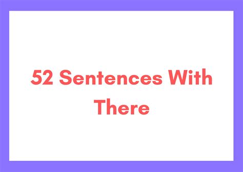 52 Sentences With There: Way To Perfect English Grammar