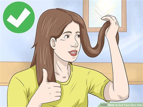 Image result for Tutorial Cut Own Hair Short