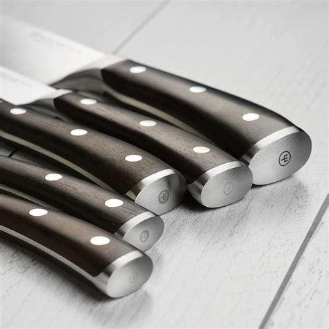 Buy Wusthof IKON Blackwood 7 Piece Slim Knife Block Set Online at ...