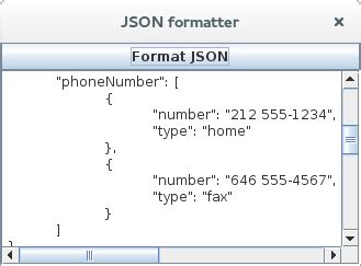 JSON Formatter Java 的图像结果
