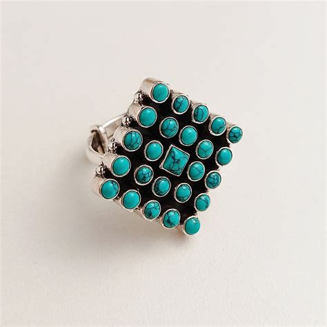 MAZE SILVER TURQUIOSE RING – Silver Streak Store