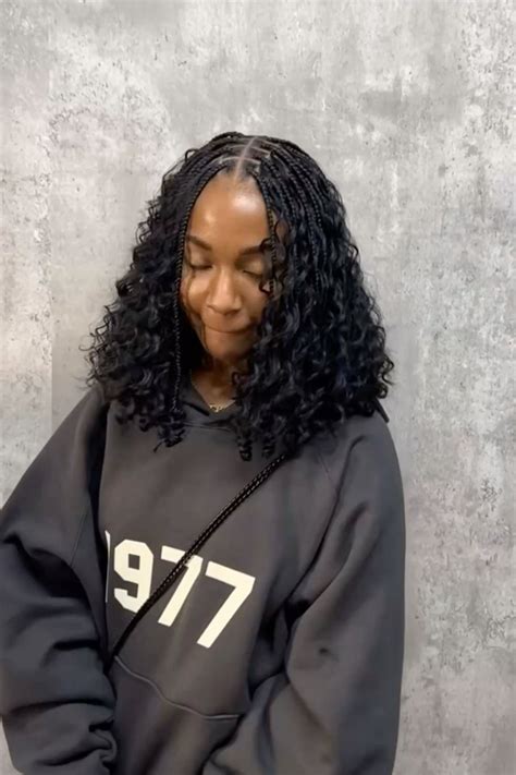 shoulder length boho braids bob | Bob braids hairstyles, Short box ...