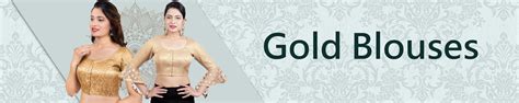 Amazon.in: femmibella: Gold Blouses