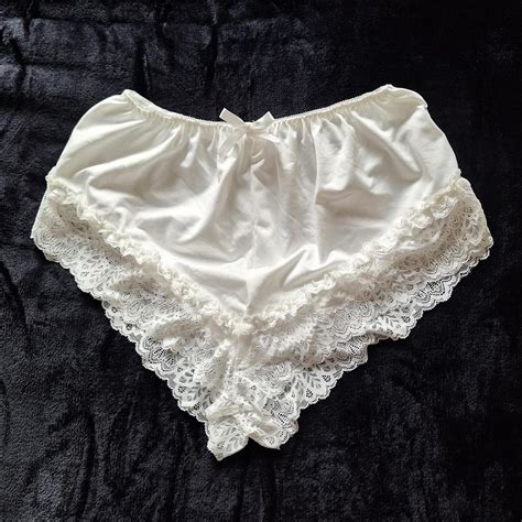 ঌ♡໒꒱ * ˚ White Lace Panties ♡ Coquette style... | Depop