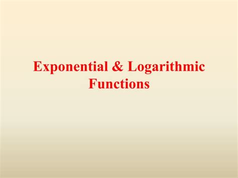 Image result for Exponential and Logarithmic Functions