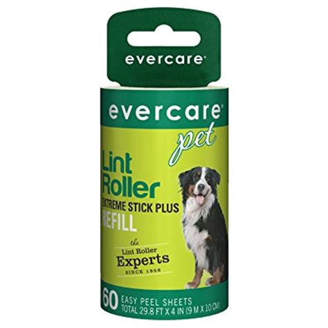 Evercare Pet Lint Roller 60 Layer Refill, 1-Count, Green | Lint roller ...