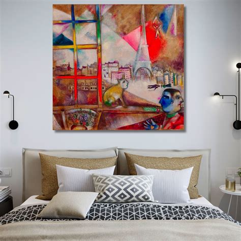 Paris Through the Window by Marc Chagall Cubist Artwork - Etsy