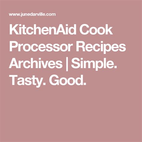 Image result for KitchenAid Cook Processor Recipes