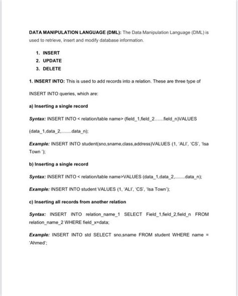 Image result for Data Manipulation Language