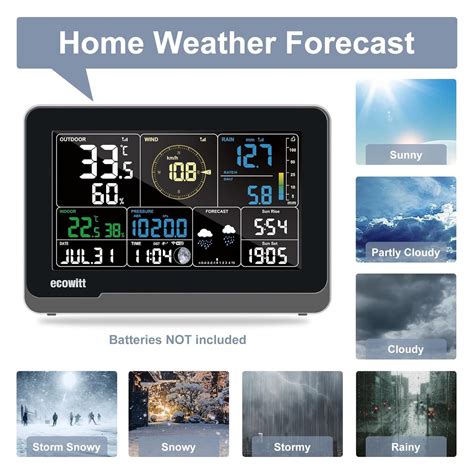 ECOWITT Weather Station Kit, Includes WS3900 Indoor India | Ubuy