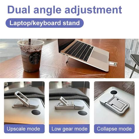 Adjustable Laptop Stand: Ergonomic Comfort & Portability (Up to 15 ...
