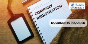 Documents Required for Company Registration