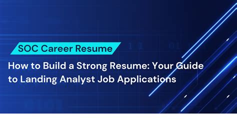 SOC Analyst Resume Guide | Build a Job-Winning CV | CyberDefenders Blog