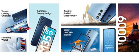 Buy Samsung Galaxy M35 5G 128 GB, 8 GB RAM, Dark Blue, Mobile Phone