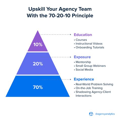 The 70-20-10 Learning Model for Workforce Development - AgencyAnalytics