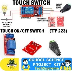 TechSupreme Tuch swith DIY School Science Project Kit TTP223 1Channel ...