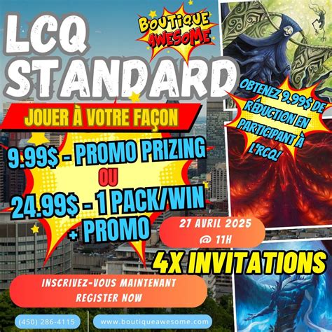 Boutique Awesome Cycle 9 Standard Last Chance Qualifier, 5666 Chemin de ...
