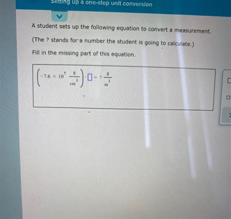 Image result for Setting Up the Math for a One Step Problem with Unit Conversion