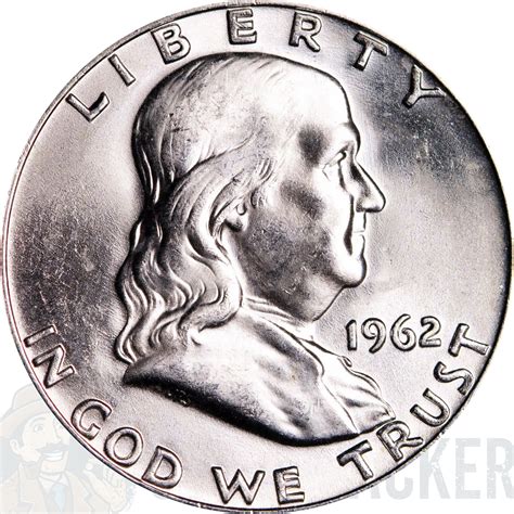 1962 Ben Franklin Half Dollar Value | CoinTrackers
