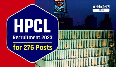 HPCL ନିଯୁକ୍ତି 2023, 276 ପୋଷ୍ଟ ପାଇଁ ଅନଲାଇନ୍ ଆବେଦନ କରନ୍ତୁ
