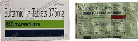 Sultapro 375 MG Tablet (10): Uses, Side Effects, Price & Dosage | PharmEasy