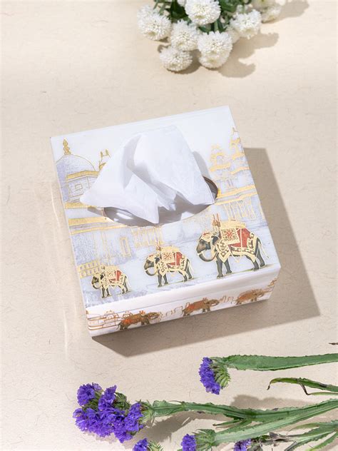 Buy Amer Printed Tissue Box Online | Luxehome