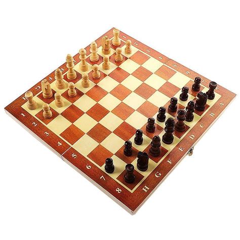 Buy LUJIAN Magnetic Chess Set Portable Wooden International Folding ...