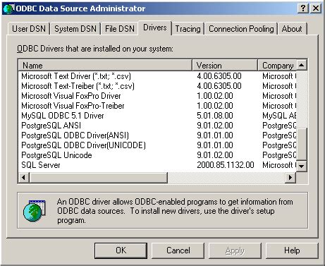ODBC Drivers 的图像结果