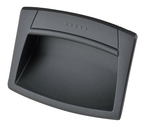 ELESA, Snap-In, Plastic, Recessed Pull Handle - 15E732|EPR.120-PF-C1 ...
