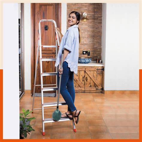 Buy BATHLA Advance 6-Step Foldable Ladder with Sure-Hinge Technology ...