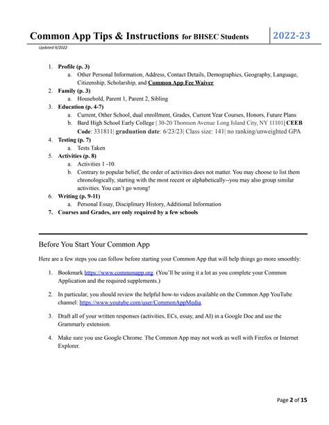 Image result for Common App Tips and Tricks