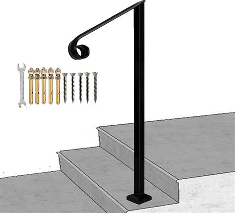 Buy Handrail Railing,Single Post Handrail,Sturdy Outdoor Handrails with ...