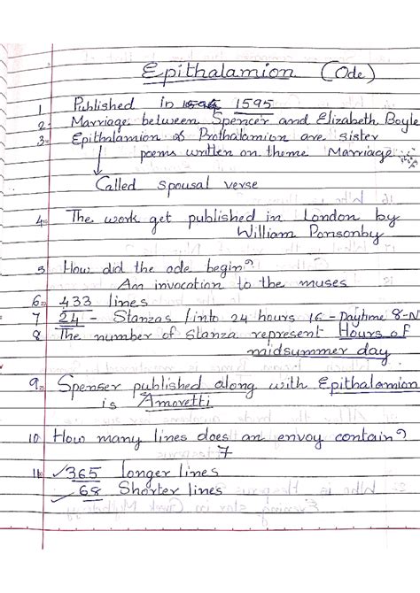 MCQS OF Epithalamion - Iam Nathania - MA. English - Studocu