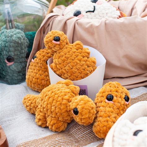 Stegosaurus Dino Nugget Crochet Plushie [amigurumi][customizable ...